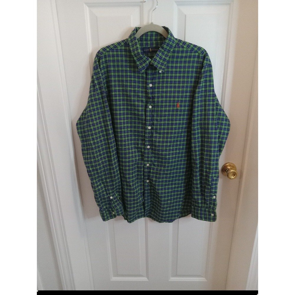 Ralph Lauren Shirt Scottish Plaid Button Up Size 2xl Long sleeve Nice